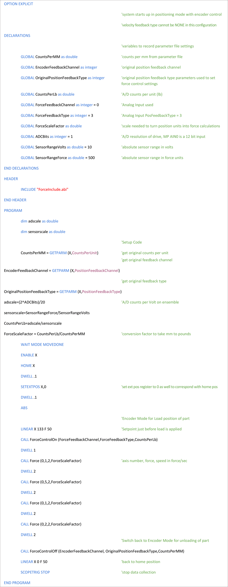 Sample Code